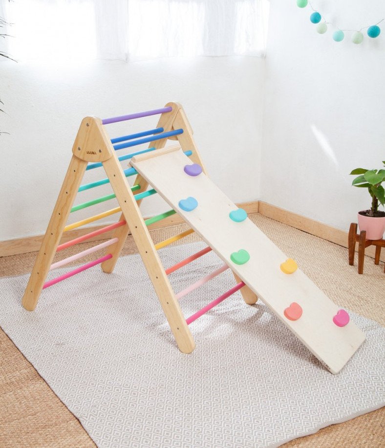 Pinkler Climbing Triangle And Slide are great Climbing Toys For Toddlers 