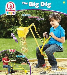 Reeves International Big Dig Sandbox Digger excavator crane In The Best Toys For Boys Age 3