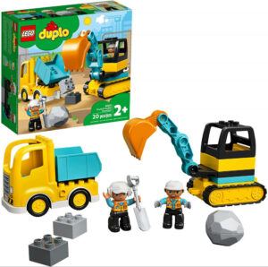 Lego Duplo Town Truck And Tracked Excavator Set