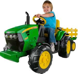 Peg Perego John Deere Ground Force Tractor With Trailer